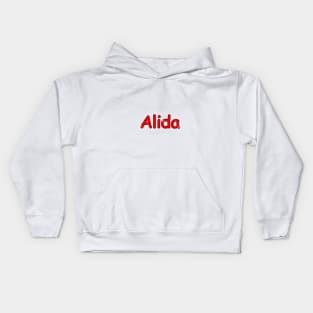 Alida name. Personalized gift for birthday your friend. Kids Hoodie